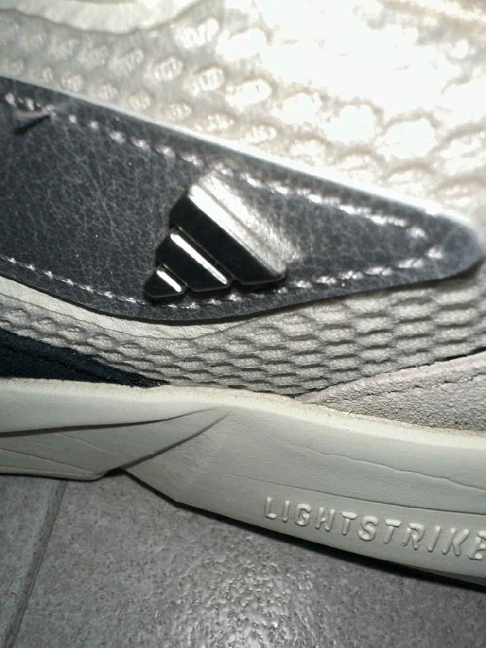 adidas Lightstride Neutral Running Sneakers - Cream, Silver & Black